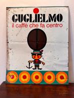 Zeldzame vintage grote Italiaanse koffiereclamebord 60x48 cm