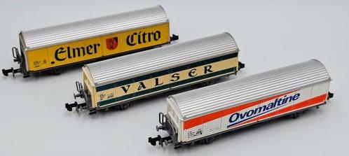 Roco N - 25049, 2326A, 2326H - Wagon de marchandises pour, Hobby en Vrije tijd, Modeltreinen | N-Spoor