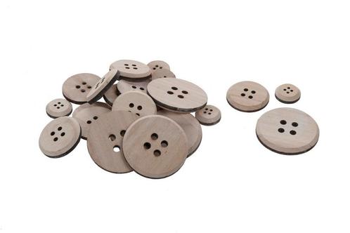 Houten knopen 3-7 cm. 15 stuks White wash Houten knopen, Hobby en Vrije tijd, Knutselen, Nieuw