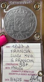 France. Louis XVIII. 5 Francs 1823-A, Paris (Sans Prix de, Postzegels en Munten