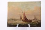 Europese school (XIX) - Schepen op zee, Antiek en Kunst, Kunst | Schilderijen | Klassiek