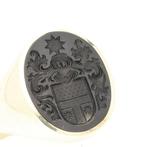 Ring - 14 karaat Geel goud - Onyx, Handtassen en Accessoires, Ringen, Nieuw