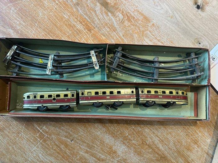 Karl Bub 0 - Treinset (11) - Sneltrein gestroomlijnd, Antiek en Kunst, Antiek | Speelgoed