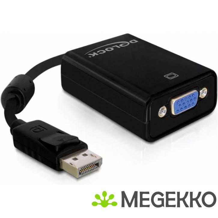 Delock 61848 Adapter DisplayPort 1.2 male > VGA female zwart, Informatique & Logiciels, Ordinateurs & Logiciels Autre, Envoi