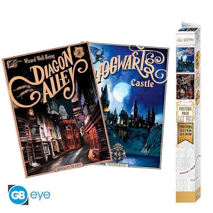 GBeye Harry Potter 2 Chibi Poster Set-Retro Hogwarts &, Verzamelen, Posters, Ophalen of Verzenden