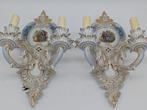 Dresdner Porzellan - Wandlamp - Paar Rokoko wandkandelaren, Antiek en Kunst