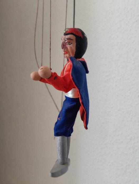 Marionet - Antique Handmade Marionet Puppet, Captain America, Antiquités & Art, Curiosités & Brocante