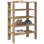 vidaXL Schoenenrek 61x32x87,5 cm bewerkt hout artisanaal, Verzenden, Nieuw