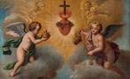 Italian School (XVII-XVIII) - Sacred Heart of Jesus, Antiquités & Art, Art | Peinture | Classique