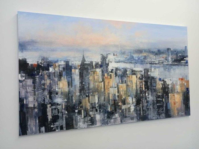 Paolo Fedeli - Manhatthan, Antiek en Kunst, Kunst | Schilderijen | Modern