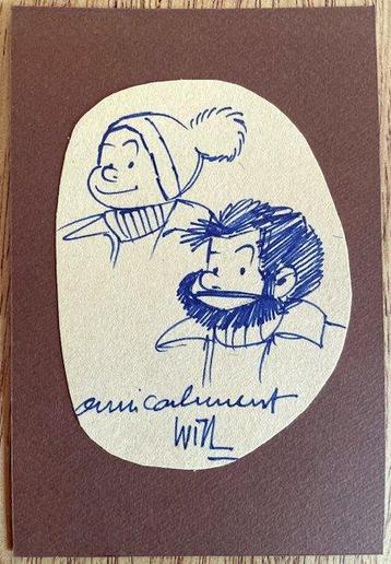 Will - 1 Oorspronkelijke gesigneerde tekening - Tif et Tondu beschikbaar voor biedingen