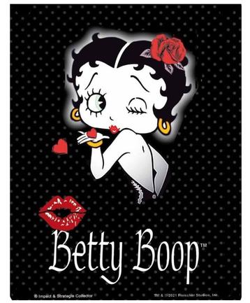 Betty Boop wandplaat Hand Kiss - Vintage wandbord