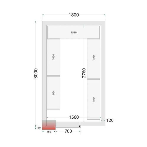 Shelf Rack System Kit CRNF1830 - T-46229, Zakelijke goederen, Horeca | Keukenapparatuur, Nieuw in verpakking, Koelen en Vriezen