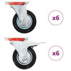 vidaXL 12 st Zwenkwielen 100 mm, Verzenden, Nieuw