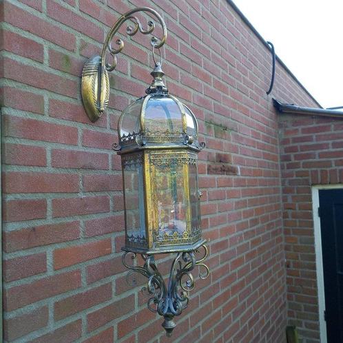 Large Wall Candle Lantern - 87 cm - Lanterne - Métal, Verre, Antiek en Kunst, Curiosa en Brocante