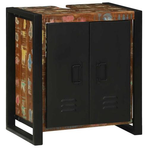 vidaXL Spoelbak Kast Bruin 55 x 35 x 60 cm Massief, Huis en Inrichting, Tafels | Kaptafels, Nieuw, Verzenden