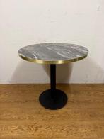 Gebruikte Marmerlook Tafel - T1633- Vintage/Café, Huis en Inrichting, Tafels | Eettafels, Ophalen, Nieuw