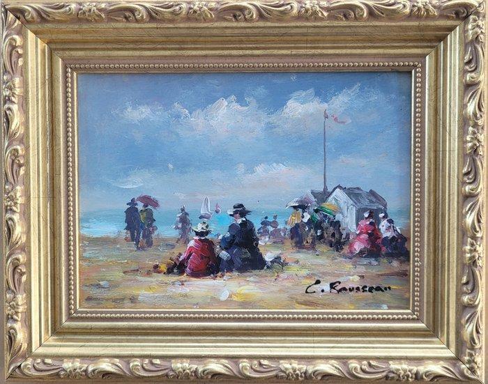 Camille Rousseau (1949) - Dimanche en Normandie ~, Antiek en Kunst, Kunst | Schilderijen | Klassiek