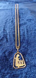 Ketting met hanger - 19.2 kt. Geel goud - Fio met religieuze