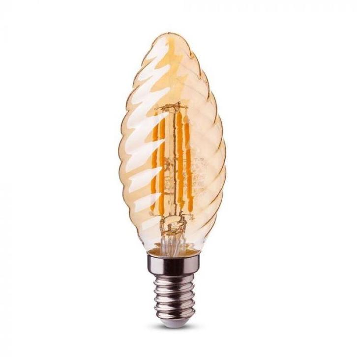 LED Filament E14 Kaars 2W Dimbaar Amber 2400K, Maison & Meubles, Lampes | Lampes en vrac, Envoi