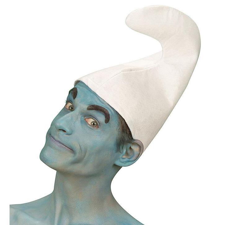Smurfen Muts Wit, Hobby en Vrije tijd, Feestartikelen, Nieuw, Verzenden