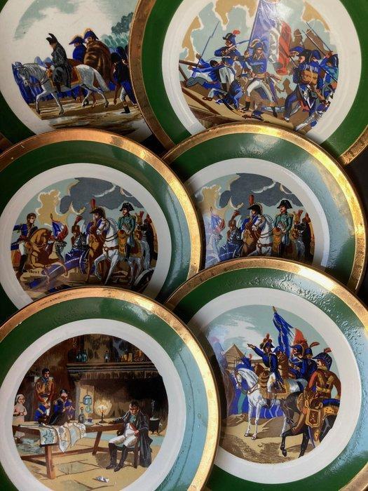 Gien - Bord (6) - Porselein Napoléon 1er Tweehonderdste, Antiek en Kunst, Curiosa en Brocante