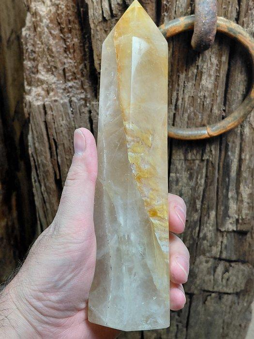 Prachtige grote edelsteen obelisken - Blauwe Calciet &, Verzamelen, Mineralen en Fossielen