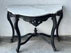 Table - Bois, Marbre - Console, Antiek en Kunst