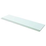 vidaXL Schappen 2 st 100x25 cm glas transparant, Huis en Inrichting, Verzenden, Nieuw