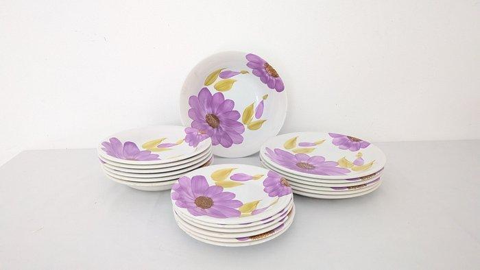 Ironstone San Giovanni Valdarno - Tafelservies voor 6 (19) -, Antiquités & Art, Antiquités | Meubles | Tables