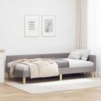 vidaXL Hoek Bed Frame Taupe 80 x 200 cm Stof, Huis en Inrichting, Slaapkamer | Bedden, Verzenden, Nieuw