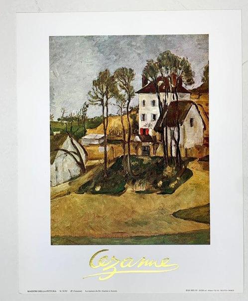 Paul Cézanne (1839-1906) - House of Dr. Gachets in Auvers -, Antiek en Kunst, Curiosa en Brocante