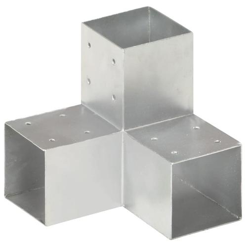 vidaXL Paalverbinding Y-vorm 91x91 mm gegalvaniseerd metaal, Tuin en Terras, Palen, Balken en Planken, Nieuw, Verzenden