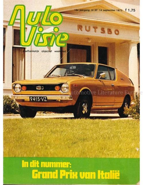 1973 AUTOVISIE MAGAZINE 37 NEDERLANDS, Boeken, Auto's | Folders en Tijdschriften