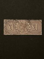 Groot-Brittannië 1884 - Zeer mooie 1£ Brown-Lilac in top, Postzegels en Munten, Postzegels | Europa | UK, Gestempeld