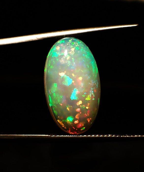 Multicolore Opale - 8.42 ct - Antwerp Laboratory for, Handtassen en Accessoires, Edelstenen