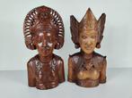 2 Bustes van een Balinese Djanger danseres en een Legong
