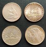 Italië, Republiek 500 Lire argento Caravelle / Bighe / Dante, Postzegels en Munten