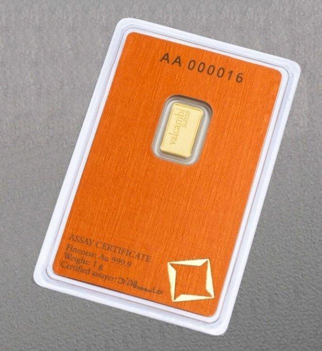 1 gram - Goud (Zonder Minimumprijs), Postzegels en Munten, Edelmetalen en Baren