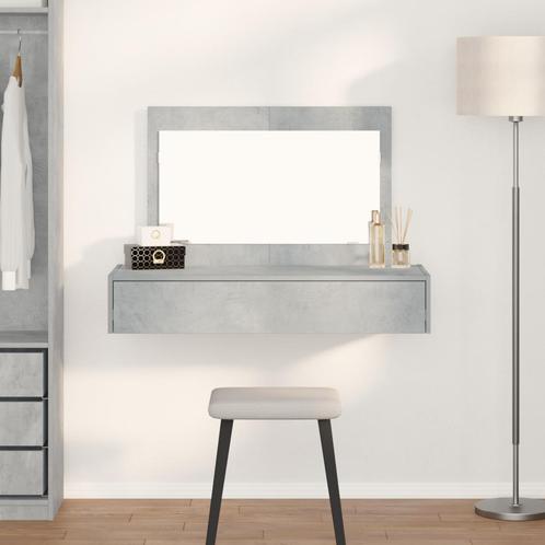 vidaXL Wandhanger Kaptafel Betonnen Grijs 100x40x70 cm, Huis en Inrichting, Tafels | Kaptafels, Nieuw, Verzenden