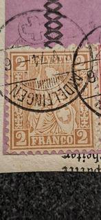 Zwitserland 1867/1874 - Paars leveringsbewijs - SBK n.37a e