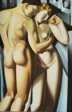 Europese school (XX), Naar Tamara de Lempicka - Adam and Eve, Antiquités & Art