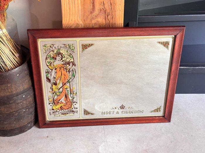 Mucha - Wandspiegel - Glas, Hout, Spiegel, Antiek en Kunst, Curiosa en Brocante
