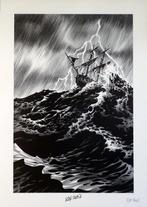 Riff Rebs - 1 Offset Print - La mer, le bateau et léclair, Boeken, Nieuw