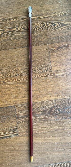 Wandelstok - Hout, zilverkleurig, Antiek en Kunst, Curiosa en Brocante