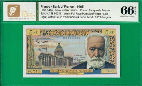 France. - 5 Nouveaux Francs 7/10/1965 - Pick 141a - Victor, Postzegels en Munten, Munten | Nederland