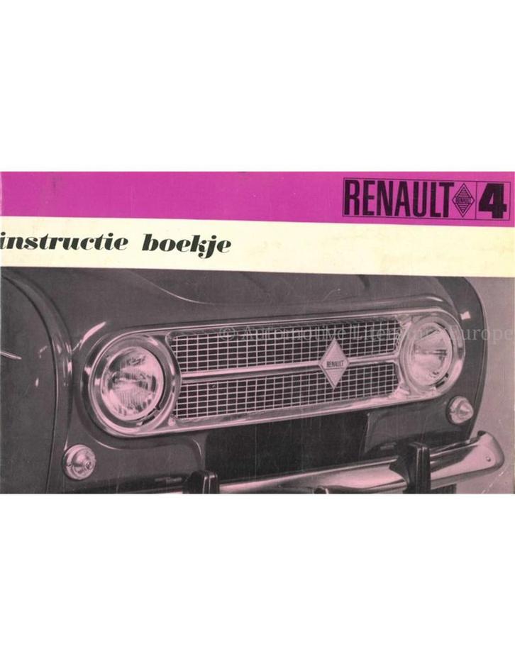 1968 RENAULT 4 INSTRUCTIEBOEKJE NEDERLANDS, Auto diversen, Handleidingen en Instructieboekjes