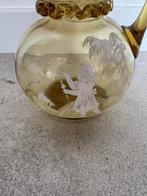 Karaf - Glas - Mary Gregory-stijl, Antiek en Kunst, Antiek | Glaswerk en Kristal