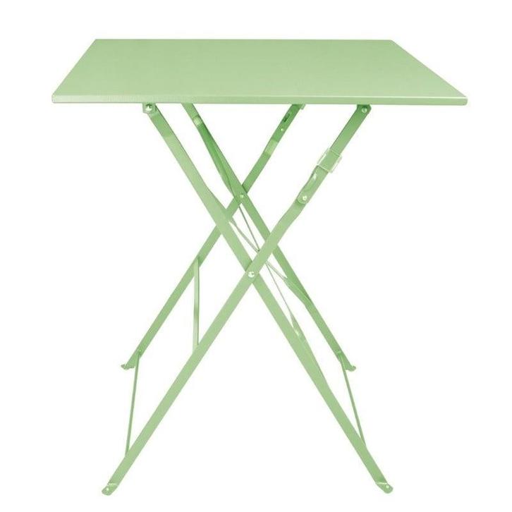 Inklapbare Tafel | Staal | Light Green | In-/Outdoor |, Zakelijke goederen, Horeca | Keukenapparatuur, Nieuw in verpakking, Verzenden