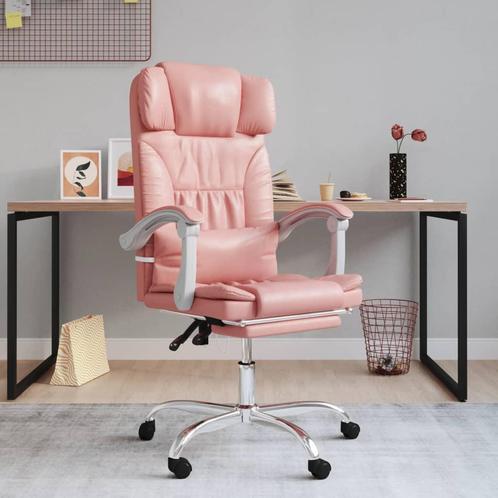 vidaXL Kantoorstoel massage verstelbaar kunstleer roze, Huis en Inrichting, Bureaustoelen, Nieuw, Verzenden